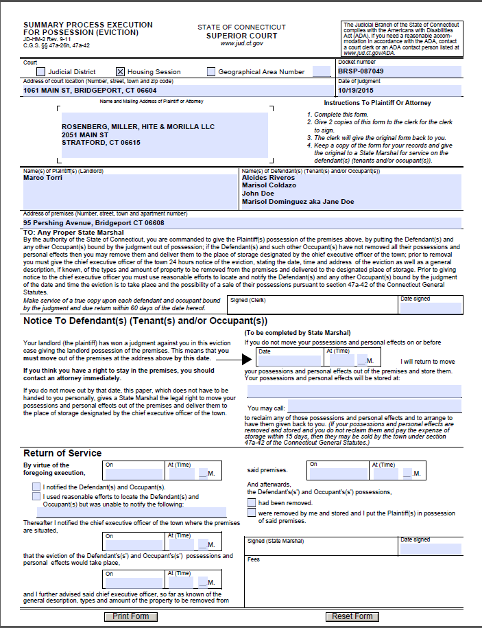 summary process execution – Brian Mezick